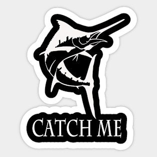 catch me marlin fish Sticker